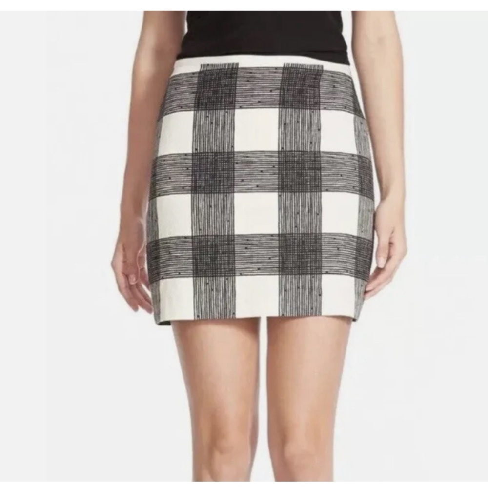 Madewell Inkcheck mini skirt